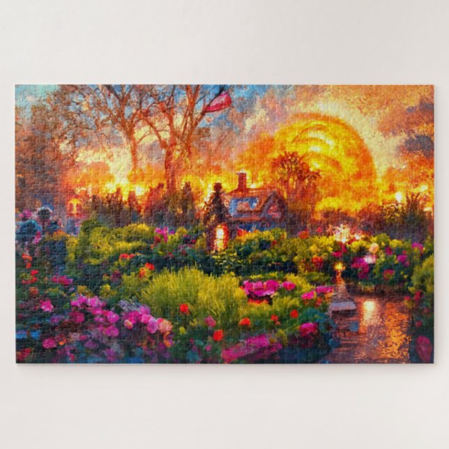 Puzzle du coucher du soleil (Horizontal)