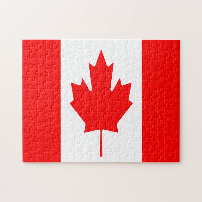 Puzzle du drapeau du Canada (Horizontal)
