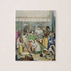 Puzzle Du jeune la toilette civil, plaquent 1 'd'I anglo