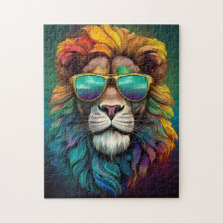 🧩 Puzzle du Lion Arc-en-Ciel