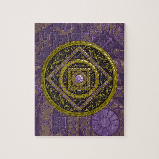 Puzzle du mandala du Sagittaire (Vertical)