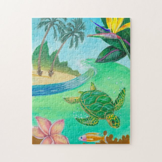 Puzzle du paradis de la tortue de mer (Vertical)