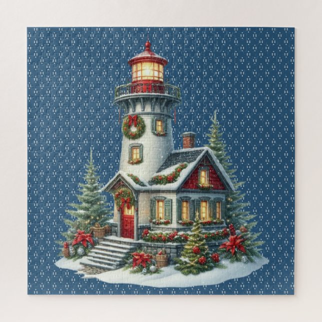 Puzzle du phare de Noël (Vertical)