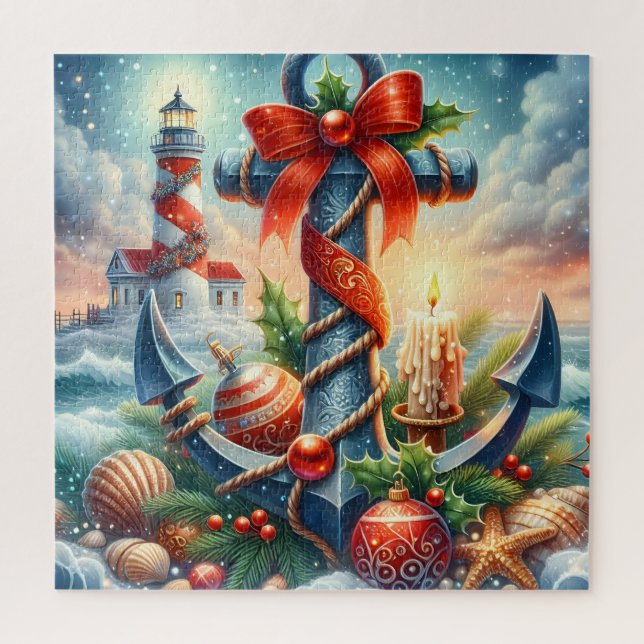 Puzzle du phare de Noël (Vertical)