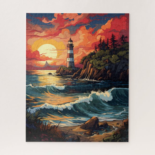 Puzzle du phare de Sunset (Vertical)