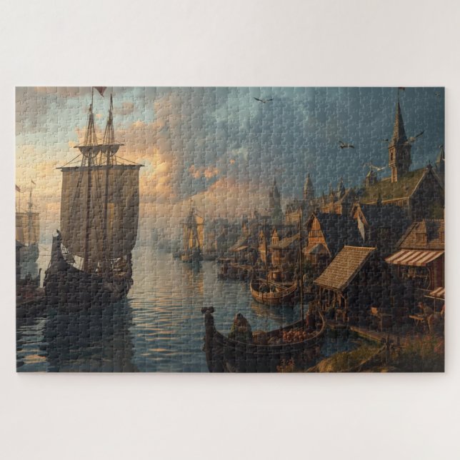 Puzzle du port viking (Horizontal)