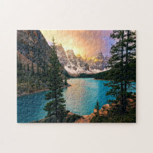 Puzzle du Sunset du lac Moraine