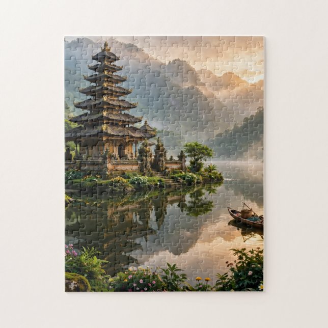 Puzzle du temple du lac (Vertical)