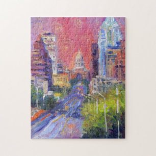 Puzzle du Texas d'avenue du congrès d'Austin