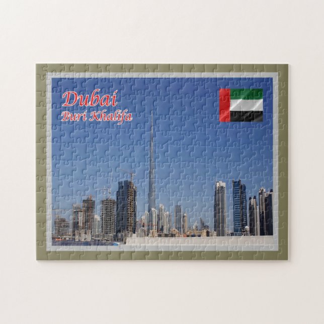 Puzzle Dubaï - Burj Khalifa - Le plus haut gratte-ciel - (Horizontal)