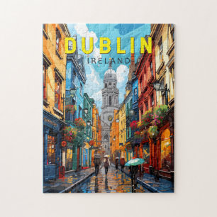 Puzzle Dublin Irlande Travel Art Vintage