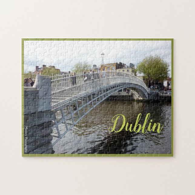 Puzzle Dublin (pont de demi-penny) avec le texte (Horizontal)