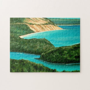 Puzzle Dunes de l'ours couché Peinture   Poster