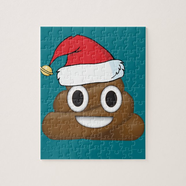 Puzzle Dunette hilare Emoji de Noël (Vertical)