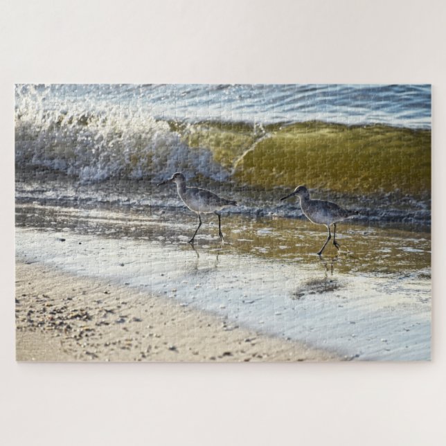 Puzzle Duo de Willet sur l'île Dauphin, Alabama (Horizontal)