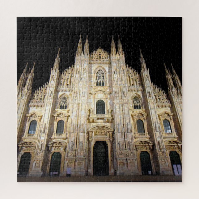 Puzzle Duomo di Milano à la nuit - 20x20 - 676 pcs. (Vertical)
