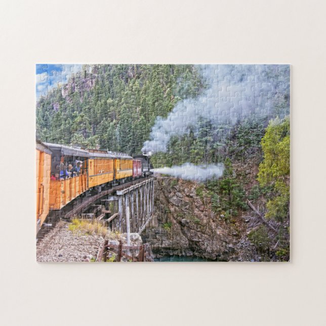 Puzzle Durango Et Silverton Railroad Locomotive Blowdown (Horizontal)