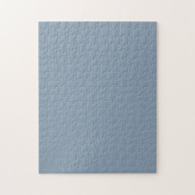 Puzzle Dusty Blue Solid Color (Vertical)