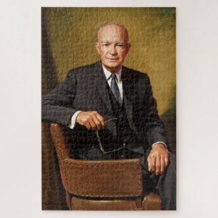 Puzzle Dwight Eisenhower Président Portrait de la Maison 