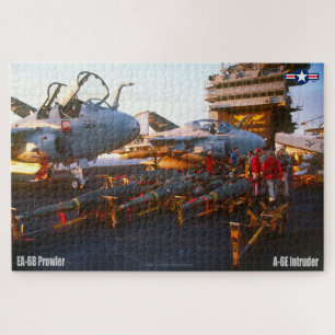 Puzzle EA-6B PROWLER et A-6E INTRUDER (20 x 30 POUCES)