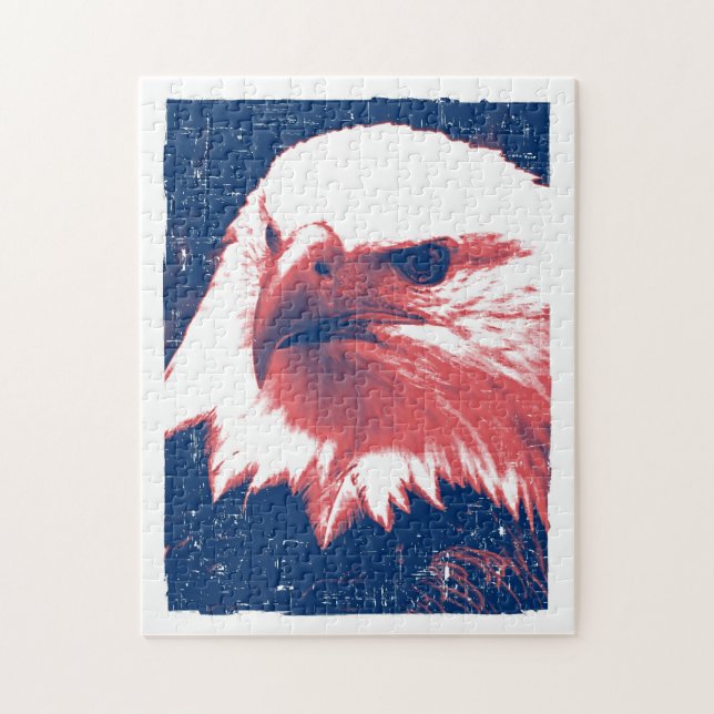 Puzzle Eagle chauve grunge frais (Vertical)