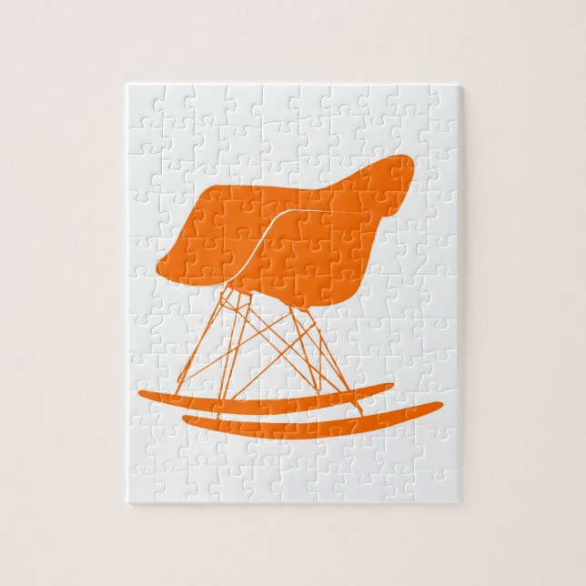 Puzzle Eames a moulé la chaise de basculage en plastique (Vertical)