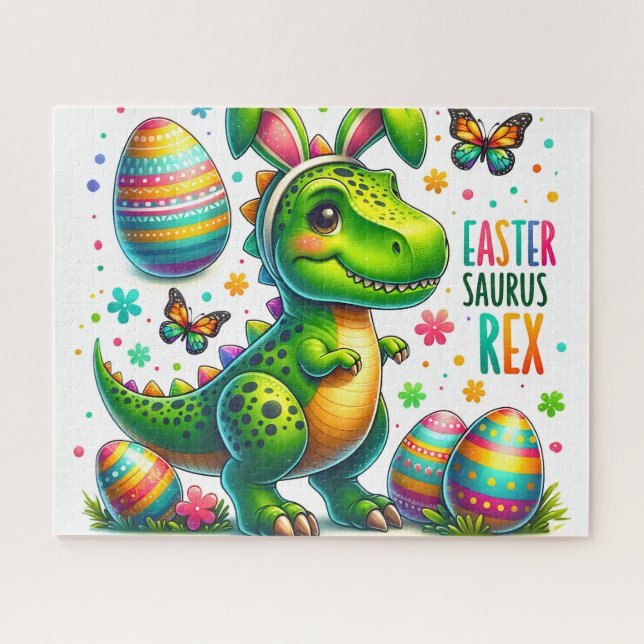 Puzzle Easter Saurus Rex (Horizontal)