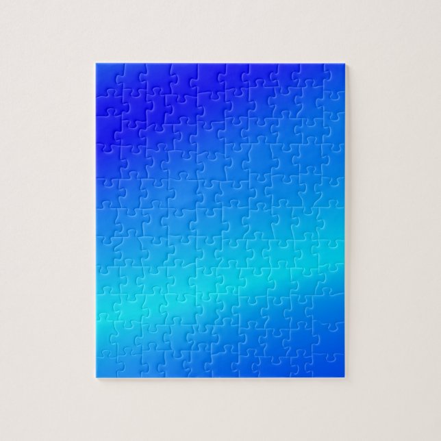 Puzzle Eau claire bleu cuivre pastel abstrait (Vertical)