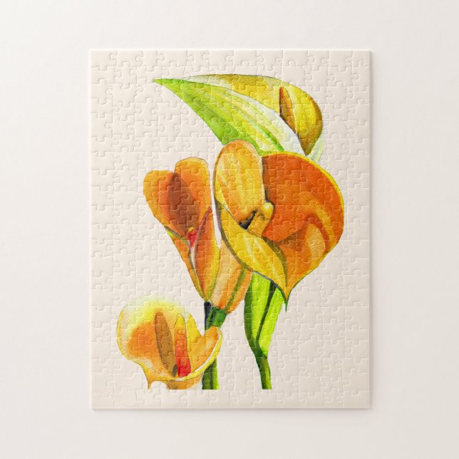 Puzzle Eau de flotteur orange calla (Vertical)