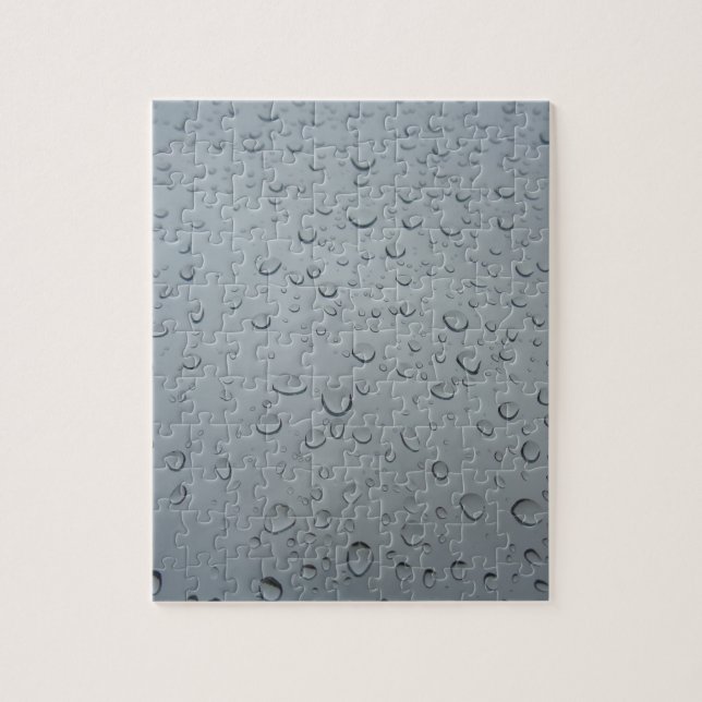 Puzzle Eau gouttes sur la fenêtre, Pluie Fond d'écran Arr (Vertical)
