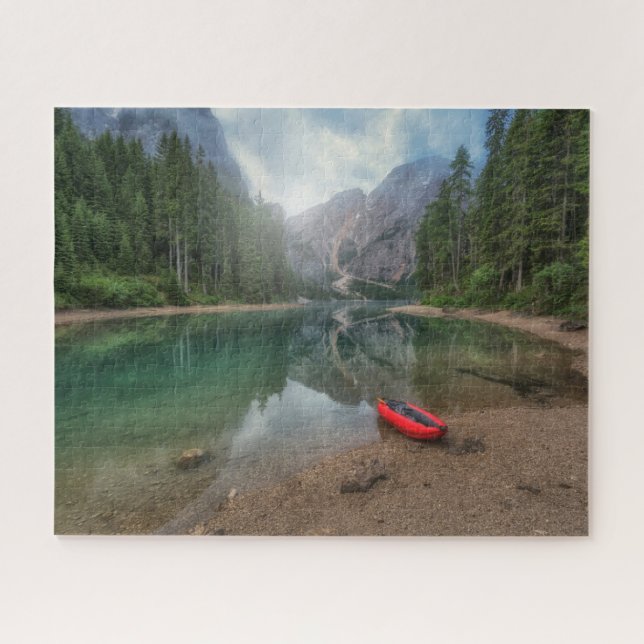 Puzzle Eau | Lac Tyrol du Sud, Italie (Horizontal)