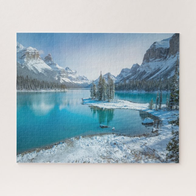 Puzzle Eau | Parc national Winter Jasper, Canada (Horizontal)