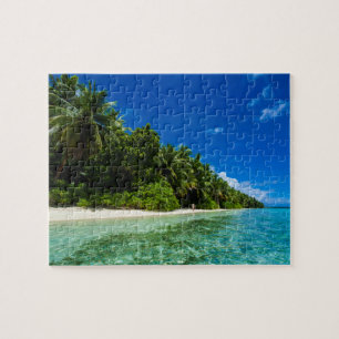 Puzzle Eaux bleues d'une plage tropicale