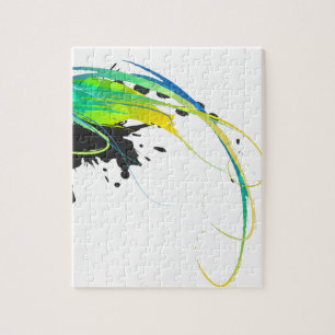 Puzzle Eaux cool Abstraites Plaques de peinture