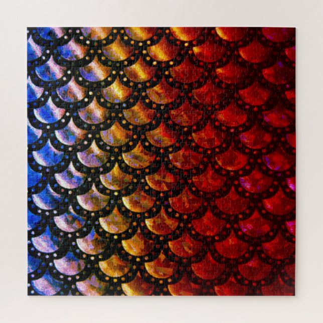 Puzzle Écailles de sirène rustiques   (Vertical)