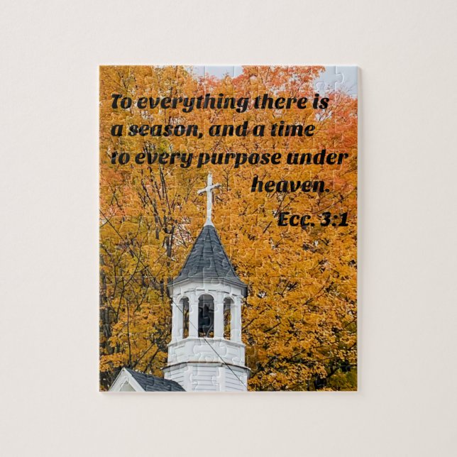 Puzzle Ecclesiastes 3:1 À tout il y a une saison (Vertical)