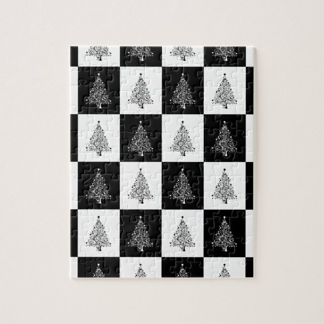 Puzzle Échecs de l'arbre de Noël (Vertical)