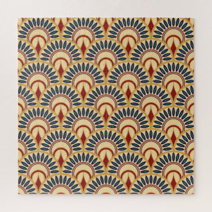 Puzzle Echelles De Poisson Égyptiennes : Motif Sans Fil.