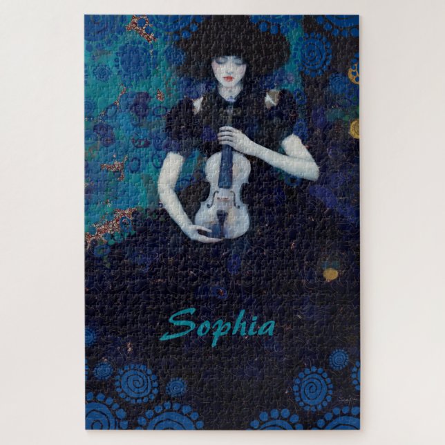 Puzzle Échos du silence : la chanson guérisseuse d'un vio (Vertical)