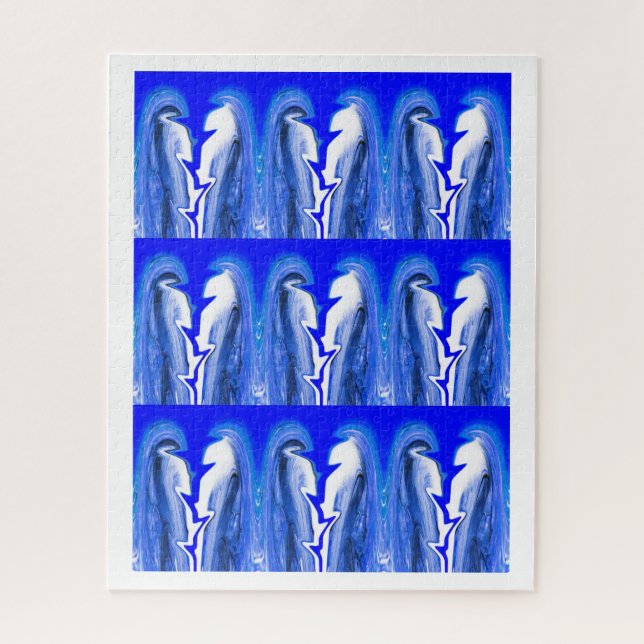 Puzzle Éclair bleu (Vertical)