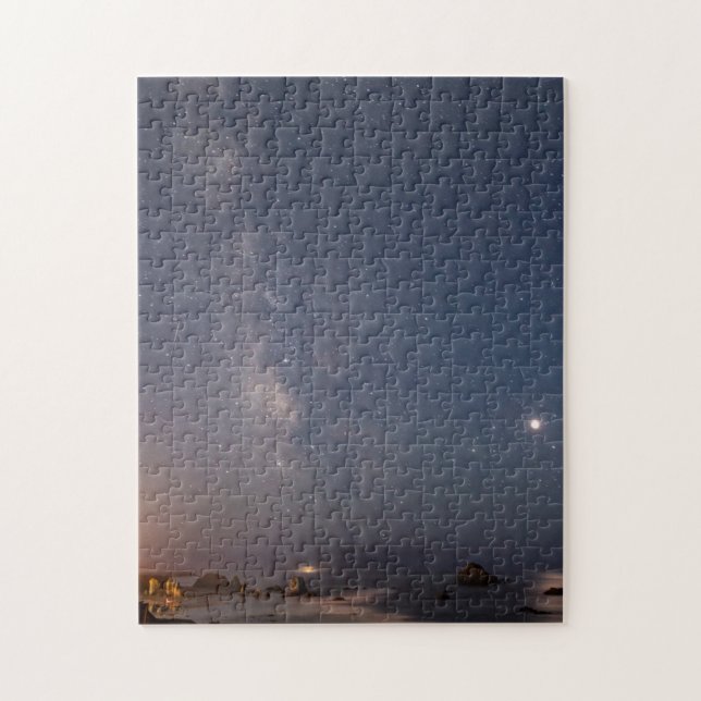 Puzzle Éclipse lunaire & Voie lactée | Bandon Beach Orego (Vertical)