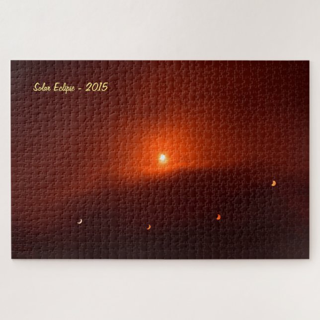 Puzzle Éclipse solaire au-dessus de Somerset, 2015. (Horizontal)