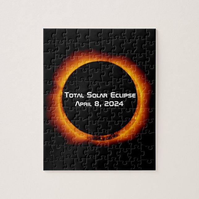 Puzzle Éclipse solaire totale 2024 (Vertical)