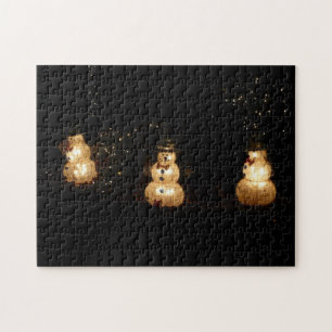 Puzzle Écran Luminaire Snowman