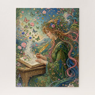 Puzzle Écriture du monde Art nouveau