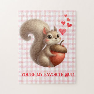 Puzzle Écureuil drôle mignon de la Saint-Valentin