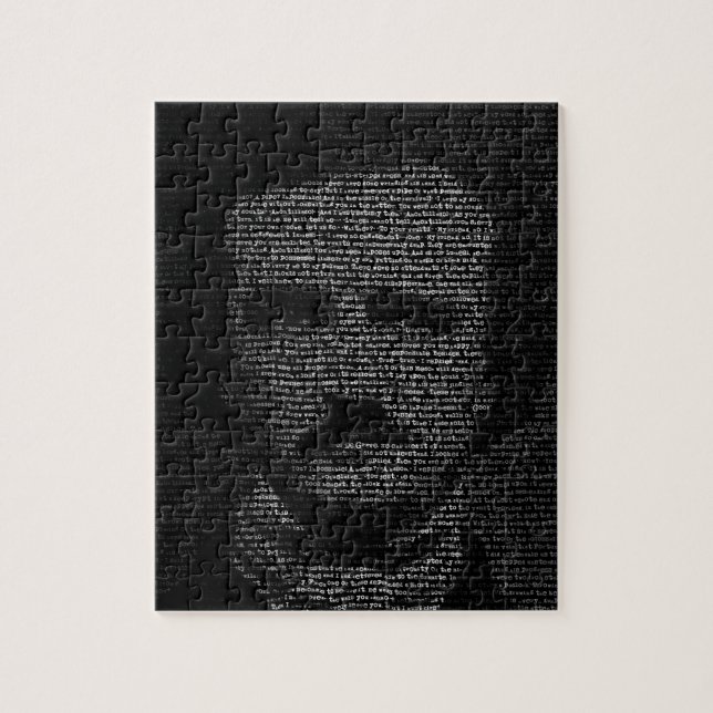 Puzzle Edgar Allan Poe (oeil d'un caractère) (Vertical)