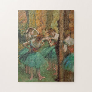 Puzzle Edgar Degas Danseurs rose et vert