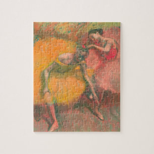 Puzzle Edgar Degas Deux Danseurs, jaune, rose