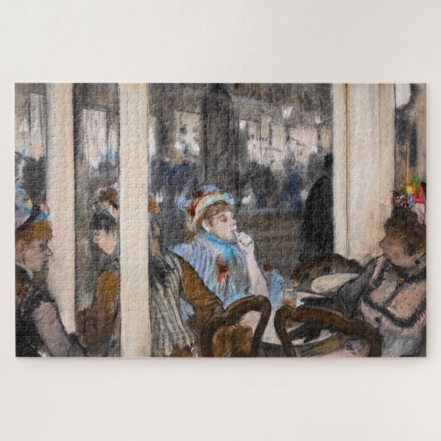 Puzzle Edgar Degas - Femmes sur une terrasse de café en s (Horizontal)